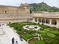 Image 79Hindu Rajput-style courtyard garden at Amer Fort. (from History of gardening)