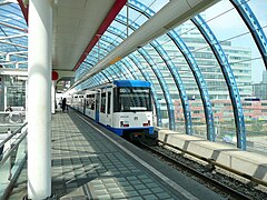 A Metro on line 50 at Sloterdijk