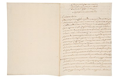 Italian translation of a c. 1694 Persian letter of congratulations sent by Shah Soltan Hoseyn of Safavid Iran to Valier, the newly-elected Doge of Venice. Although the content is mostly honorific and auspicious, the underlining tone serves the political purpose of expanding relations between the two countries in case of an Ottoman insurgence