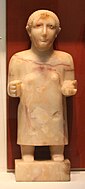 Room 53 - Alabaster statue of a standing female figure, Yemen, 1st-2nd centuries AD