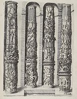 Composite order columns from Wendel Dietterlin's Architectura (1593–94).