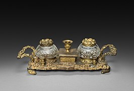 England or America, 19th century — Inkwell Set - 1961.172 - Cleveland Museum of Art