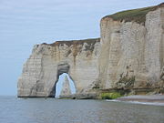 Limestone cliffs in Étretat
