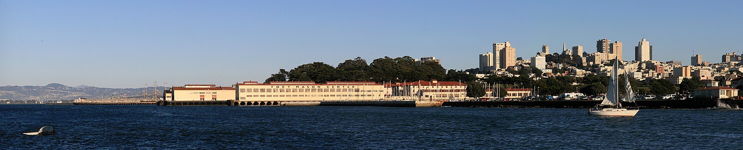 Fort Mason Center and downtown San Francisco.
