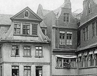 Building facade Hühnermarkt, before destruction 1944