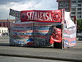 Image 17Camp put up by striking Pepsi-Cola workers, in Guatemala City, Guatemala, 2008.