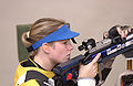 An adjustable diopter aperture and optical filter system as used by Olympic 10 metre air rifle contestant Hattie Johnson.