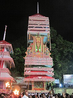 Type of temple car called Kuthira from the Chettikulangara Kumbha Bharani, Kerala