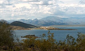 Lake Pleasant – north view with Bradshaw Mountains in background