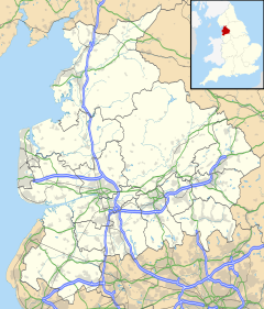 Blackburn is located in Lancashire
