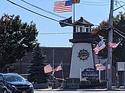 Oceanside's Liberty Lighthouse on the Veterans Triangle in 2021.