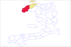 Location of Môle-Saint-Nicolas Arrondissement