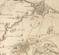 Map of Midlothian, Scotland by John Adair, ca. 1650-1722