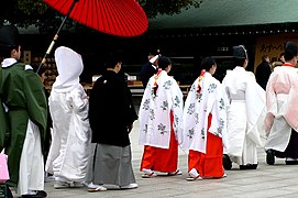 Japanese wedding at the Meiji Shrine