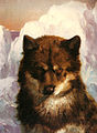 Church made a portrait of Oosisoak, his friend Isaac Israel Hayes' sled dog, in about two hours (c. 1861).[54]