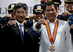 Duterte and Japanese Ambassador to the Philippines Kazuhide Ishikawa