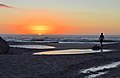 Sonnenuntergang am Noordhoek Strand (Südafrika)