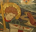 Detail of St. George Slaying the Dragon, with Una Praying in the Background by Phoebe Anna Traquair, 1904.