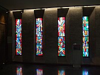 Coventry Cathedral England, has a series of windows by different designers.