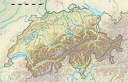 Map showing the location of Ried Glacier
