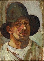 Self-portrait with hat, 1906