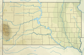 Map showing the location of Spirit Mound Historic Prairie