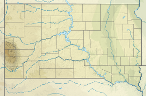 Location of French Creek in South Dakota