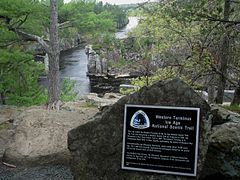 Western terminus of the trail at Interstate State Park in St. Croix Falls