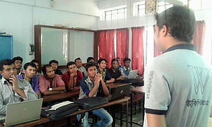 Wikipedia Workshop at Rajshahi College, February 2016