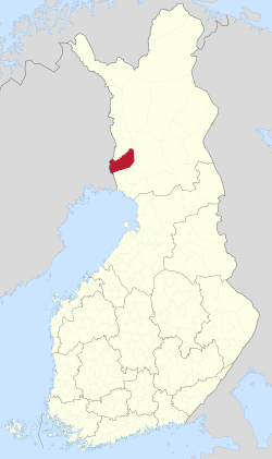 Location of Ylitornio in Finland