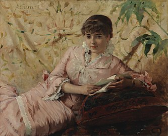 A Parisienne reading (1880)