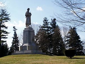 U.S. Soldier Monument ("Old Simon"), Carl Conrads, sculptor, George Keller architect, dedicated September 17, 1880.