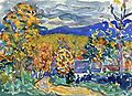 Image 41Autumn in New England, watercolor, Maurice Prendergast, c. 1910–1913 (from New England)