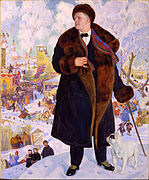 Boris Kustodiev Portrait of Chaliapin. 1921