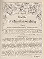 Titelseite der ersten Ausgabe der Deutschen Briefmarken-Zeitung von 1870