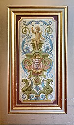 Baroque Revival (inspired by those from the Louis XIV style) - Arabesque panel in the Napoleon III Apartments of the Louvre Palace, unknown painted and designer, c.1860