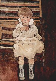 Sitzendes Kind, Privatbesitz, 1918