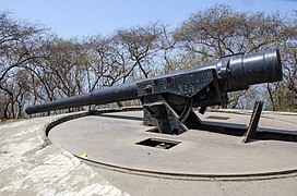 Cannon at Elephanta Island