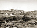 A distant view of the Falaknuma Palace from an opposite hillside, taken by in the 1880s