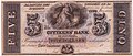 Image 36A $5 note issued by Citizens Bank of Louisiana in the 1850s. (from Banknote)