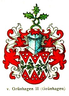Wappen II derer von Grünhagen (Grönhagen)