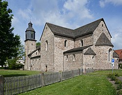 61. Platz: Foeniz mit Klosterkirche des Klosters Lippoldsberg in Lippoldsberg im Landkreis Kassel