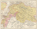Map of the North-West Frontier Province and Kashmir from The Imperial Gazetteer of India (1907-1909)