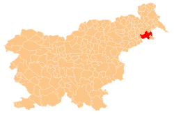 Location of the Municipality of Ormož in Slovenia