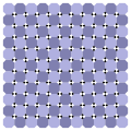 Checker version with horizontal and vertical central symmetry