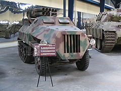 German Panzerwerfer half-tracked MRLS.