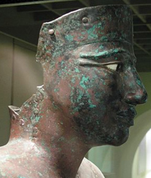 Bronze head of a pharaoh