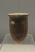Red Pottery Jar with a Deep Belley, Peiligang culture