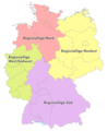 4 Regionalliga-Staffeln von 1994/95 bis 1999/2000
