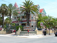 Southernmost House, a Victorian-style mansion in Old Town Key West.